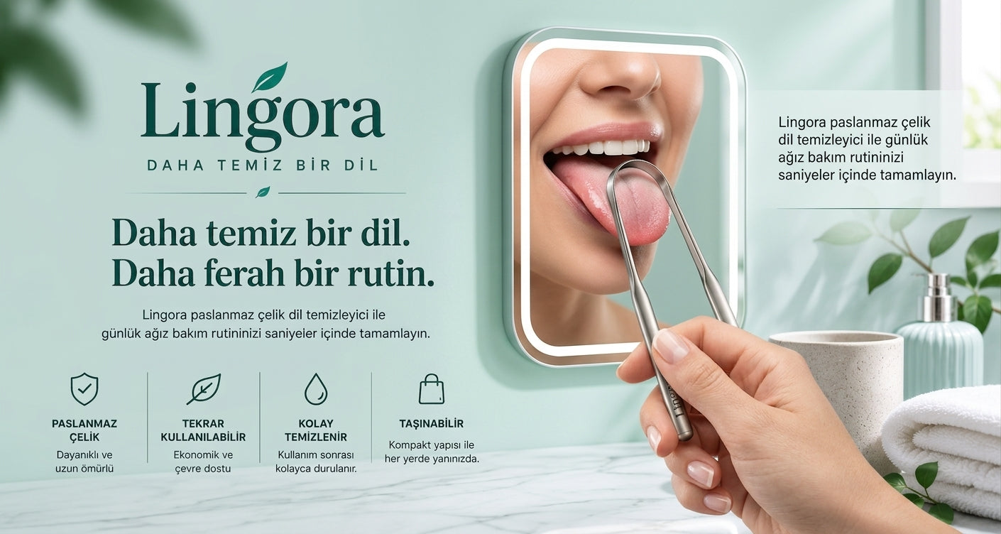 Lingora™ Paslanmaz Çelik Dil Temizleyici