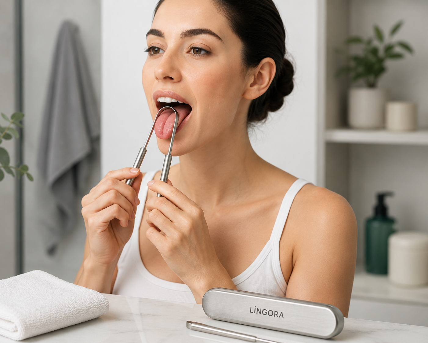 Lingora™ Paslanmaz Çelik Dil Temizleyici